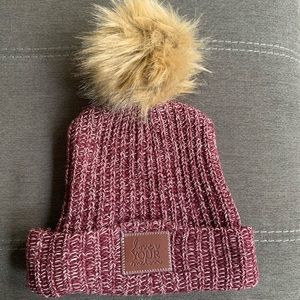 Love your melon Pom Pom beanie